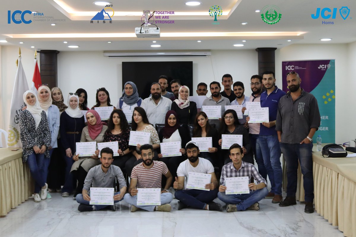 HomsJci's tweet photo. https://t.co/GypHbCTgd2
#ChangeMakers
#ActiveYouth
#PeaceMakers
#BelieveInSyria
#TogetherWeAreStronger
#OneFuture
#RiseWithJCI
#JCI
#JCIWorld
#JCISyria
#JCIHoms
#InternationalArea
#IGREEN
#GAP https://t.co/kefd5CVAEB