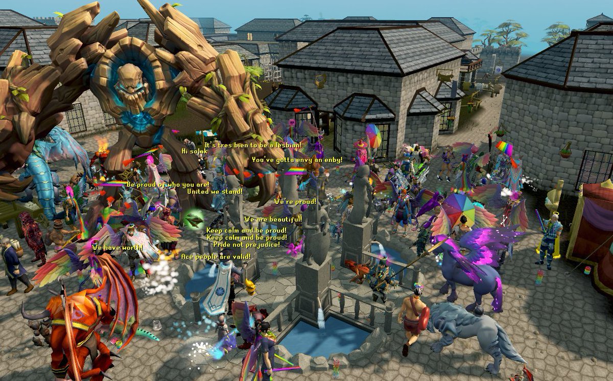 Hast du das deutsche 'Pride Month'-Event in RuneScape letztens verpasst, möchtest dir aber noch einen Pride-Brief sichern?
❤️🧡💛💚💙
Komm heute zwischen 16:30-16:45 Uhr Spielzeit (18:30-18:45 Uhr dt. Zeit) auf der deutschen kostenlosen Welt 122 zum Schloss von Lumbridge!