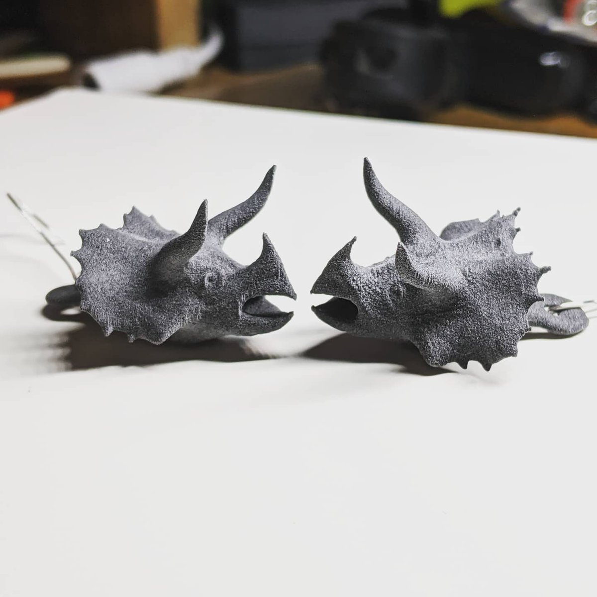 ArgilSculpting's tweet photo. #Triceratops earrings modelled in Argil. 3D-printed in SLS
.
.
.
#3dmodeling #jewellery #dinosaur #virtualsculpting #vrsculpting #3dprinting #3dart #digitalart #digitalmanufacturing https://t.co/86Z1UcQAoy