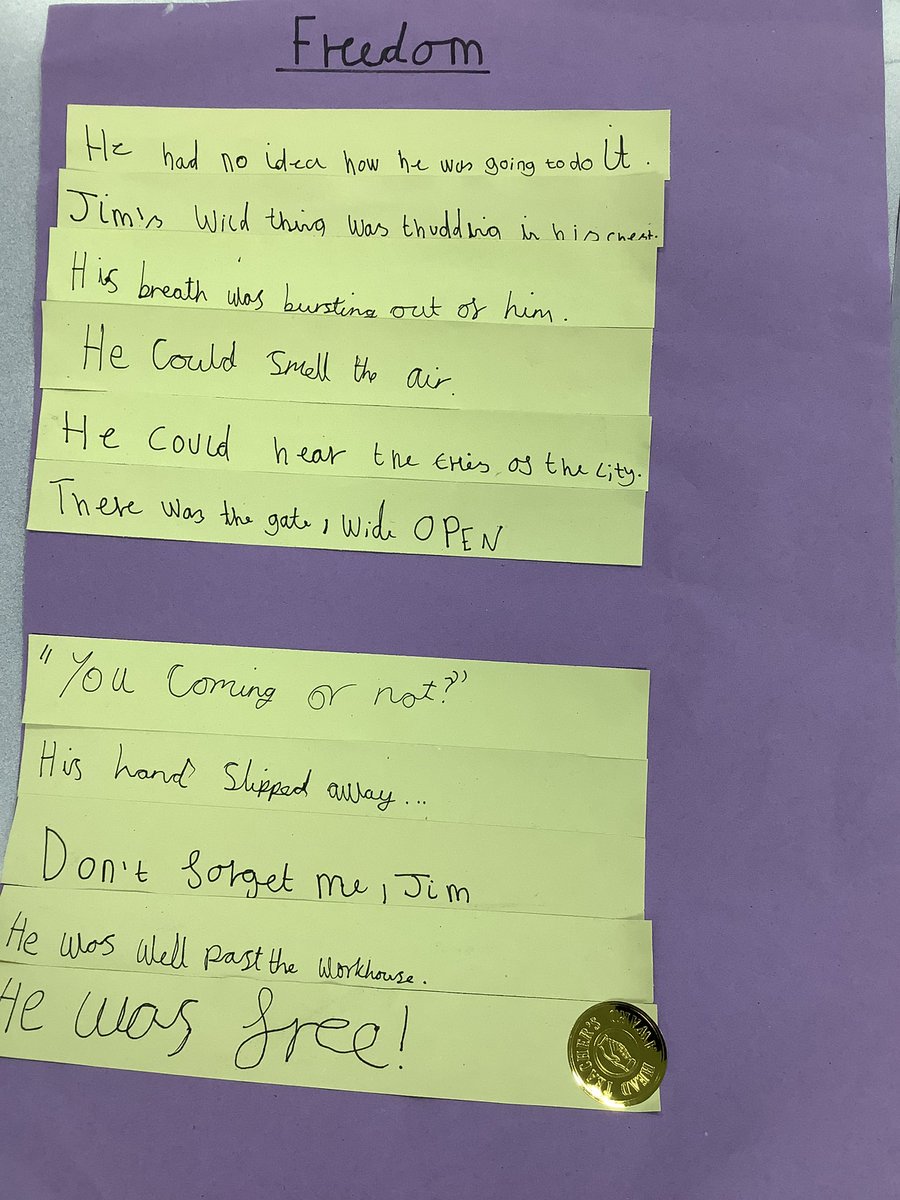 WCPSY6's tweet photo. We worked collaboratively to create poems using the language of Chapter 8 of Street Child by @BerlieDoherty. I’m sure you’ll agree, these first drafts are AMAZING! #wcpsenglish #wcpscollaborativelearning #wcpsachieve https://t.co/PIh8Urat8n