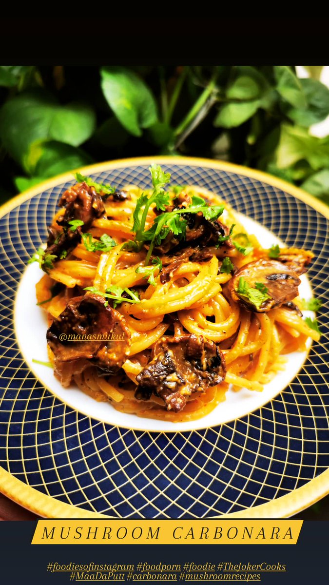 manasmukul's tweet photo. Mushroom Carbonara for lunch 

#foodporn #foodie #TheJokerCooks #MaaDaPutt #carbonara #mushroomrecipes

@iPragun @That_Desi_Girl @Atulmaharaj @anindya0909 https://t.co/h1u22KdWDM