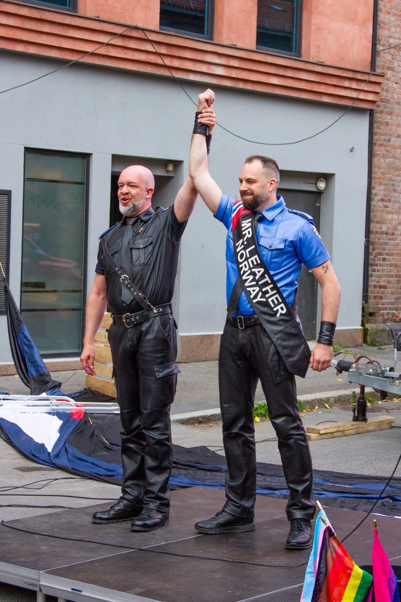 Congratulations to our new Mr. Leather Norway 2021 Ambjörn!

See the speech by MLN 2019 Per Helge and the title ceremony here: youtu.be/sMsfPB2T9FQ

#mrleather #mrleathernorway #mrleathernorway2021