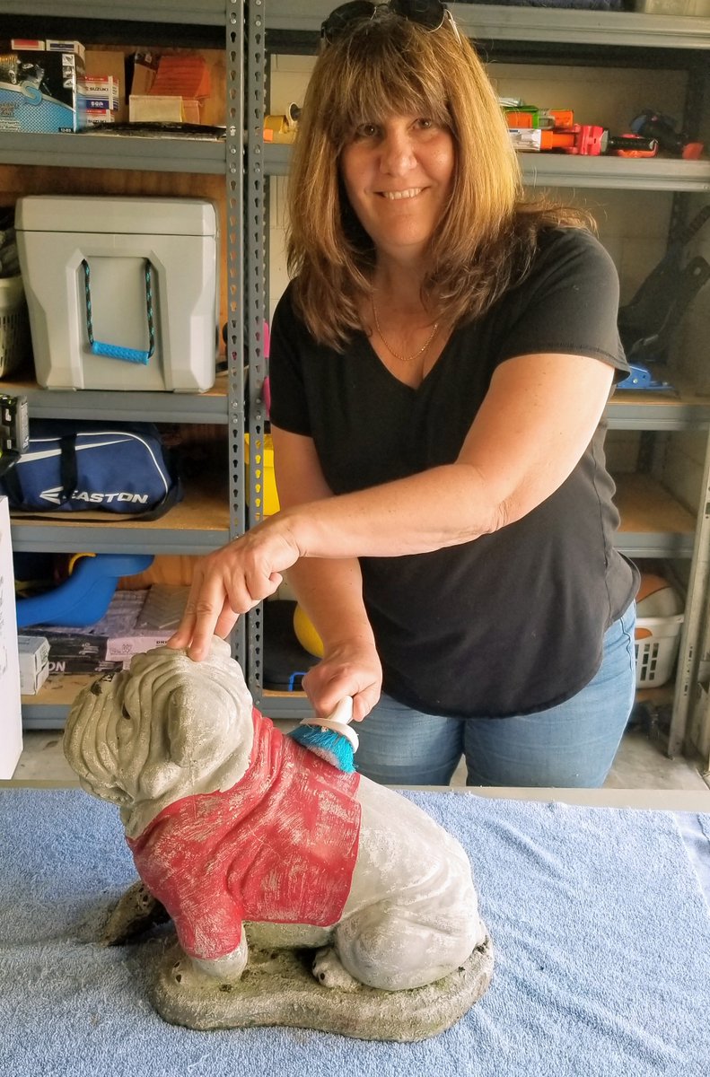LanierTrader's tweet photo. Happy Monday everyone! Debbie gave our beloved 16 year old Uga a much needed pet grooming & mani-pedi this weekend! Here are some pics! What do y'all think? #UGA #GoDawgs #DebbieRocks #georgia #bulldogs πππ https://t.co/MkayANlluW