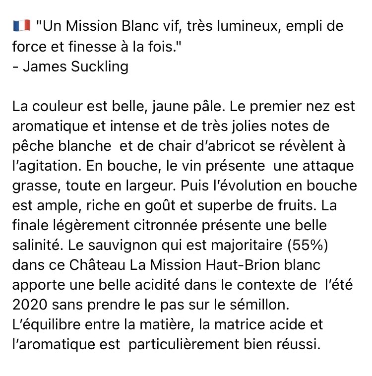 #Primeurs2020 : Château #LaMissionHautBrion by #JamesSuckling