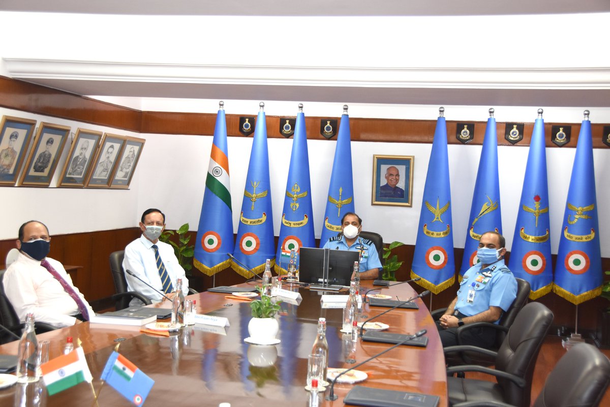 Chopsyturvey's tweet photo. In a brief ceremony on Friday, @IAF_MCC Air Chief Bhadauria released @Chopsyturvey 's book "The Greatest Air Aces of All Time" https://t.co/dm0owMciBk 
25 real heroes. Selected from different wars and regions. Published by @PentagonPress https://t.co/jmOrg7r2qG