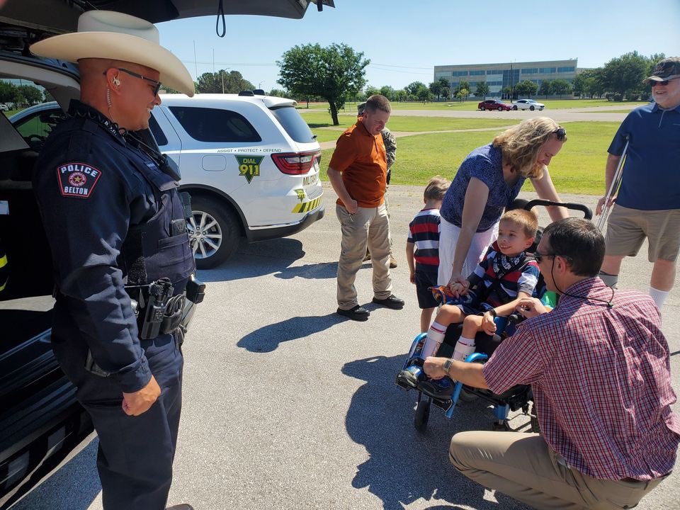 BeltonPolice's tweet photo. We were honored to team up with surrounding agencies for this Fort Hood #MakeAWishEvent! π https://t.co/a46TqIYzMc