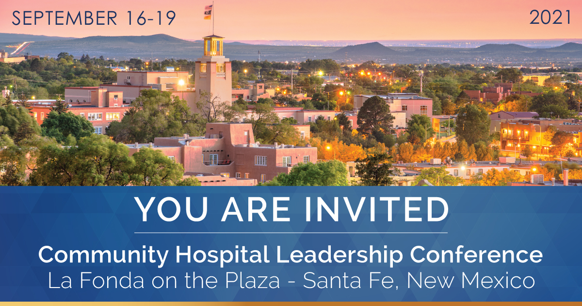 HTS3Recruitment's tweet photo. YOU ARE INVITED: Our Community Hospital Leadership Conference is taking place in Sante Fe, September 16-19.

Find out more:  https://t.co/brb6mEnn05

#HealthTechS3 #UShealthcare #healthcareleadership #healthcareconference #hospitalleaders #communityhospitals #ruralhospitals https://t.co/2TvlOTcuDV
