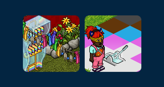 HabboNews_k's tweet photo. Novos quartos foram copiados nessa manhã! 🏳️‍🌈 - #Habbo

Jogo LGBTQ+! - Criado por Nuno / HamiHamiShe
Jogo Dia do Orgulho LGBTQIA+ - Criado por -Salvatori BR/PT https://t.co/eszUOGTF69