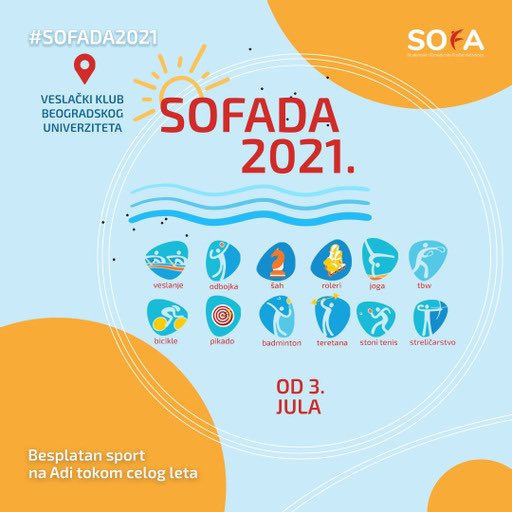 Bavi se sportom besplatno tokom celog leta! 🌴 Pridružite nam se od 3. jula dobrom druženju, zabavi i sportu na Adi Ciganliji! 🏄🏼‍♂️🌊☀️