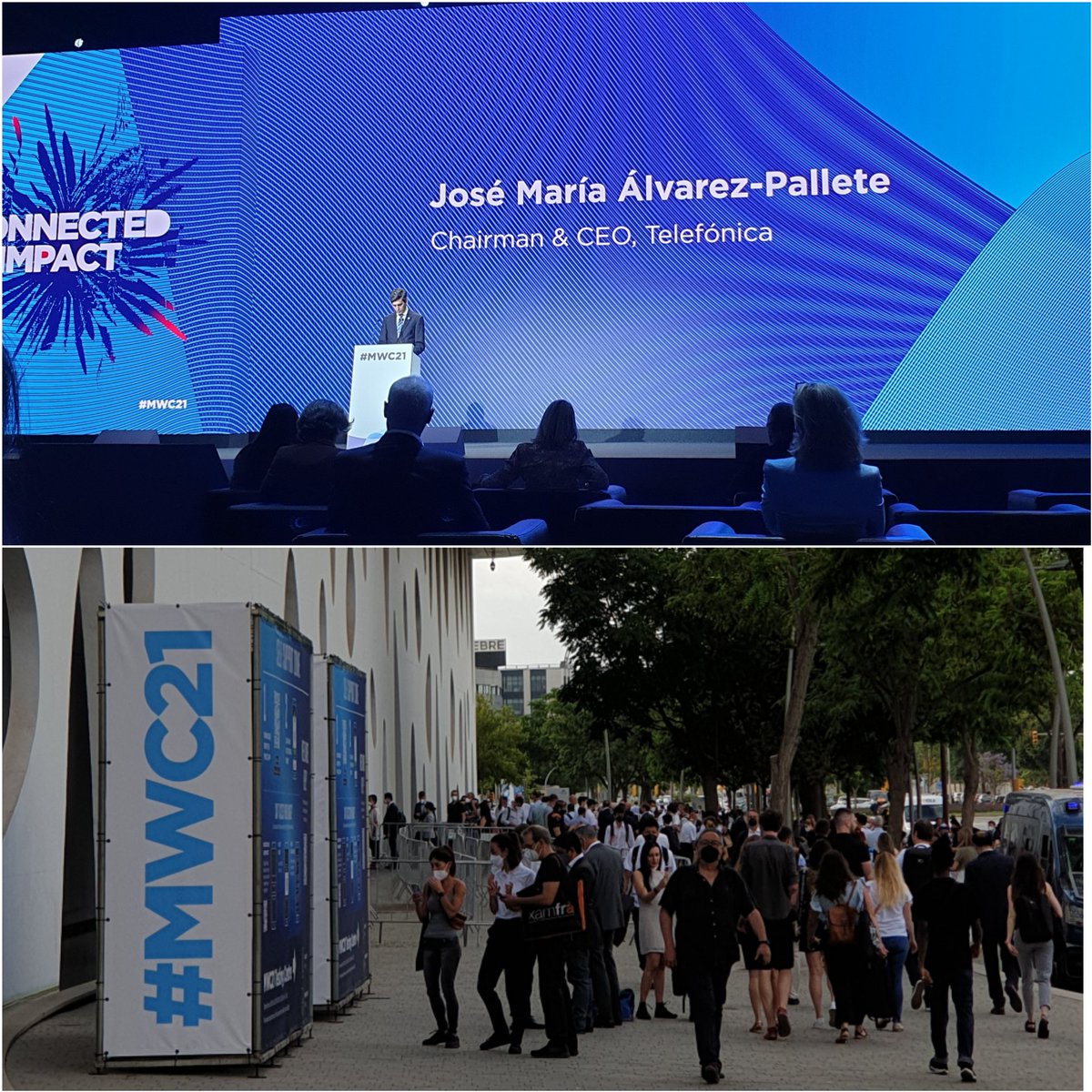 The #MWC2021 kicks off to a new normal with #Telefonica CEO speech. Great job <a href="/GSMA/">GSMA</a> ! <a href="/EliaGabriele/">gabriele elia</a> <a href="/idasirolli/">Ida Sirolli</a> <a href="/gdt62/">gaetano di tondo</a> <a href="/LuisB/">Luis Batista</a>