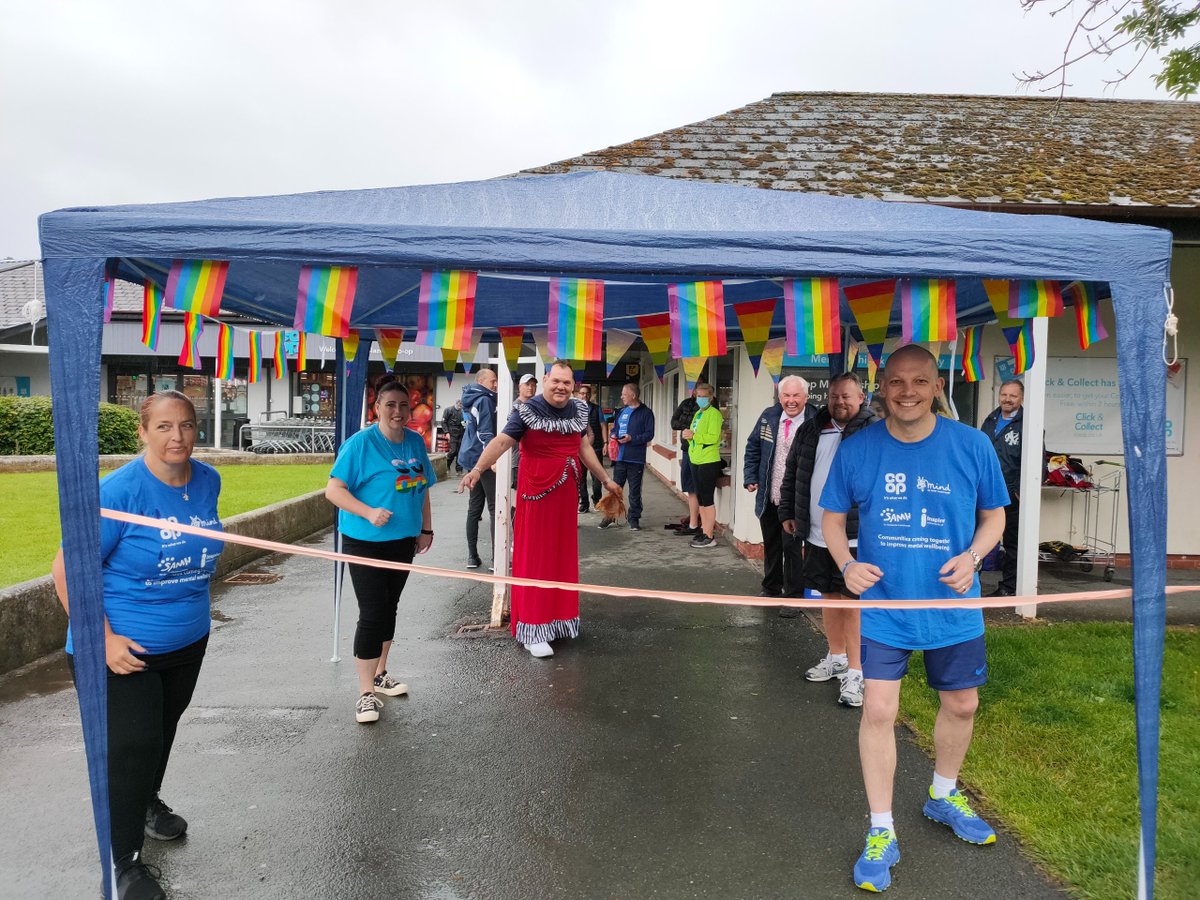 Good Morning! Mile 1 of the #MillionPoundMile complete, running from St Blazey's Co-op to Par Green Running Track, all in aid of <a href="/MindCharity/">Mind</a> - Connecting our colleagues with our national charity partnership!