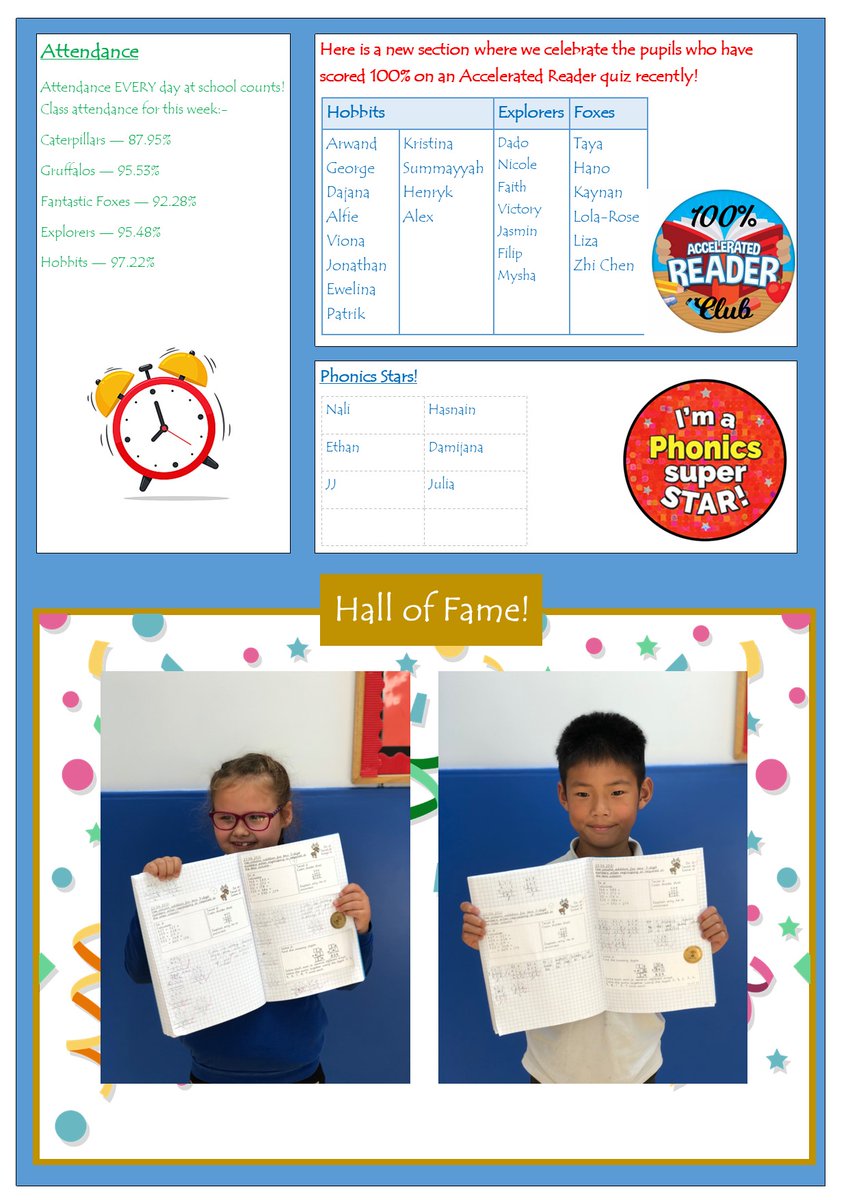 Here is our newsletter from Friday - please have a read 👍