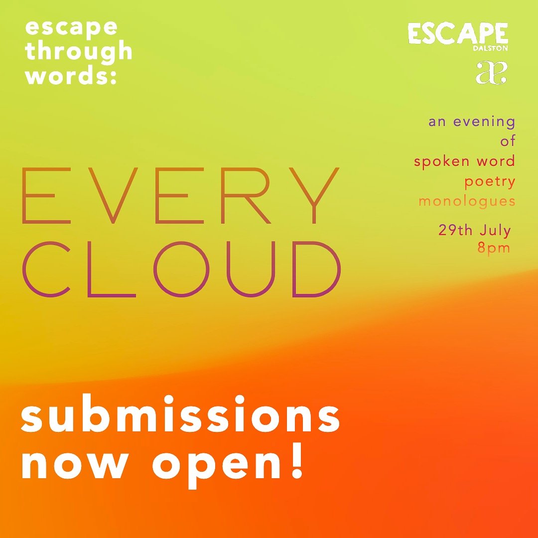 Submissions for Escape Through Words: Every Cloud - are open!