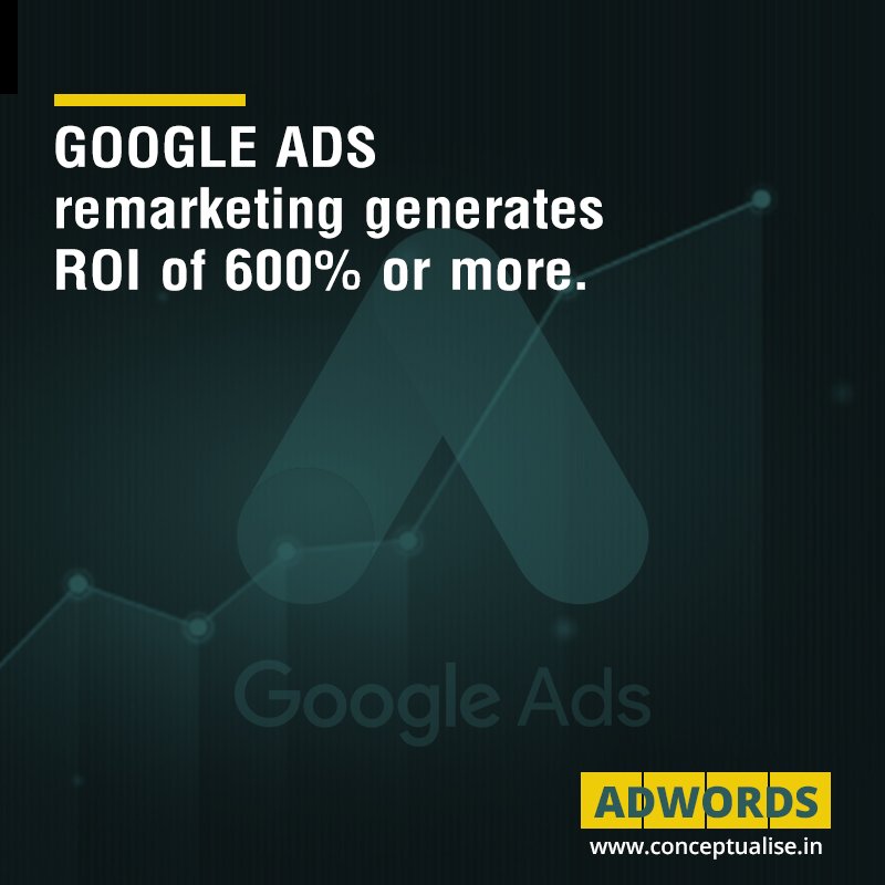 conceptualise_'s tweet photo. Google ads remarketing is a great way of creating brand awareness and boosting sales by appearing frequently in front of an audience that has previously interacted with your website or app.
#GoogleAdsense #digitalmarketing #stayvocalforlocal #howareyoudoing #Conceptualise https://t.co/GqNMiBLlcq