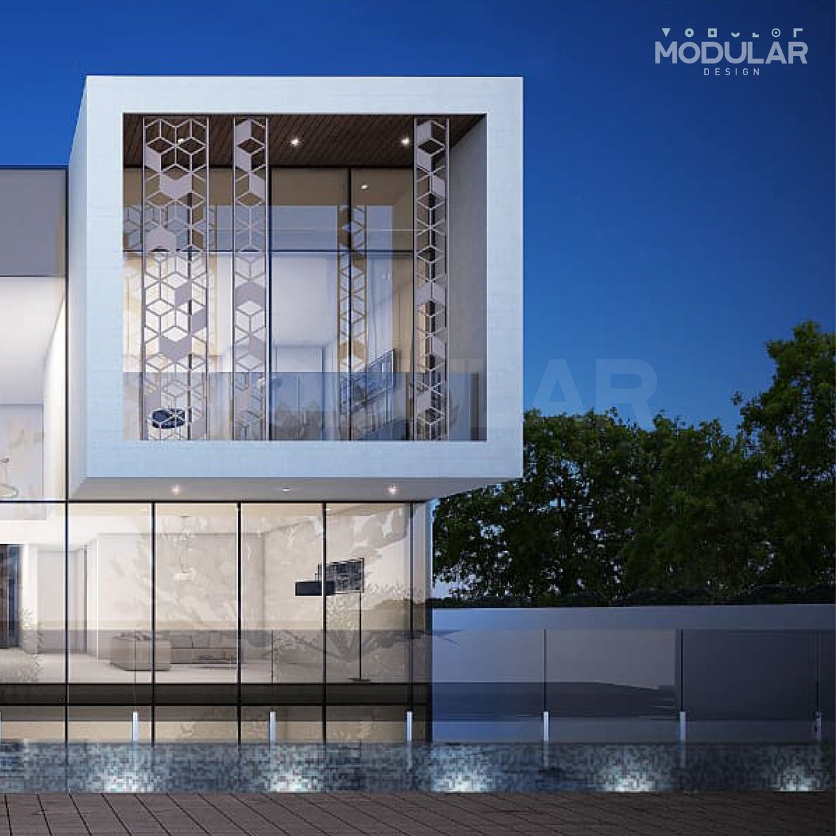يعتبر البروز الطويل الذي يحوي غرف نوم الطابق الأول حلاً مناسباً لمشاكل هيكل المبنى. كما أنه يوفر جمالية فريدة، إضافةً إلى كونه فخماً وعملياً في نفس الوقت!

modulardesign.me
📞+971 4 283 0702
📧info@modulardesign.me

#ModularDesign #DubaiHomes #Villa #DubaiDesign