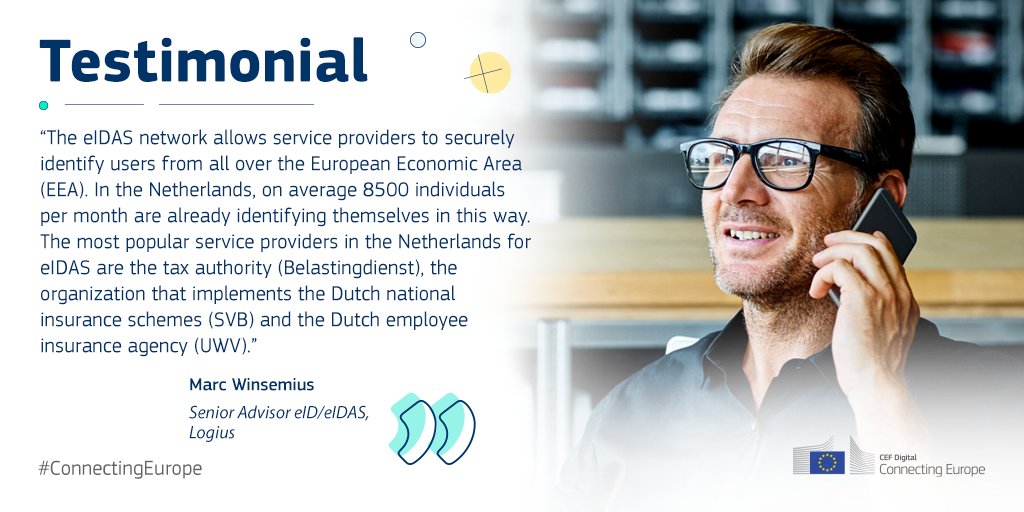 By connecting to your national #eIDAS Node you facilitate the access of other #EU citizens to your public services -their national #eIDs can be used over the network.💳🌐It enables secure identification and a better user experience➡️Join the eIDAS Network: bit.ly/3xXRLsG