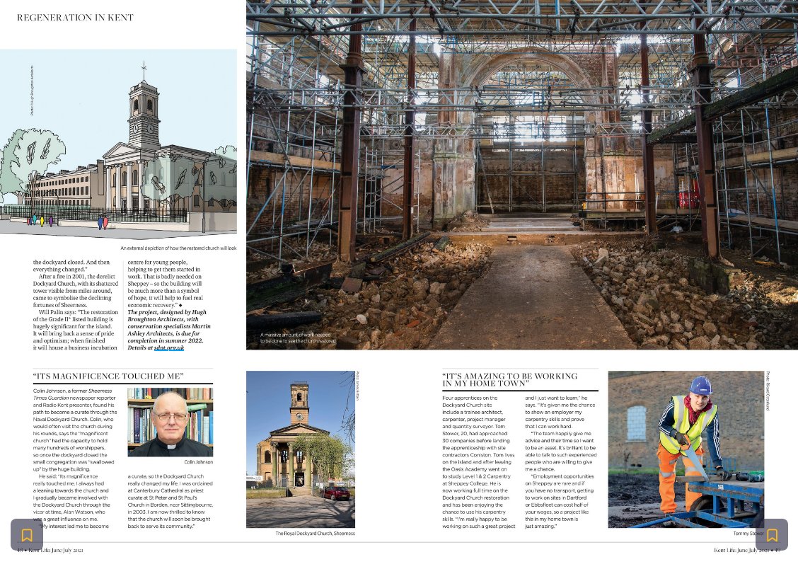 The National Lottery Heritage Fund London & South (@heritagefundl_s) on Twitter photo Congratulations to <a href="/Will_Palin/">William Palin</a> and <a href="/HeritageFundUK/">The National Lottery Heritage Fund</a> funded <a href="/Dockyardchurch/">Dockyard Church</a> project in Sheerness for this brilliant 4-page feature in <a href="/kentlife/">Kent Life</a>
Glad to see the story of Tom, one of the project's apprentices, represented as it truly shows the human impact of what we fund #Heritage Congratulations to <a href="/Will_Palin/">William Palin</a> and <a href="/HeritageFundUK/">The National Lottery Heritage Fund</a> funded <a href="/Dockyardchurch/">Dockyard Church</a> project in Sheerness for this brilliant 4-page feature in <a href="/kentlife/">Kent Life</a>
Glad to see the story of Tom, one of the project's apprentices, represented as it truly shows the human impact of what we fund #Heritage