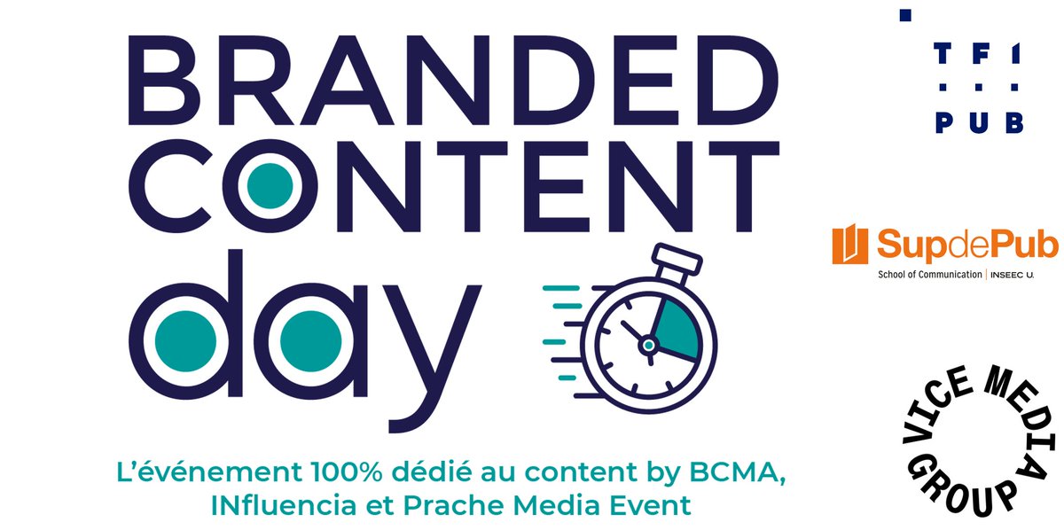 BcmaFrance's tweet photo. 🙌 Rendez-vous demain, mardi 29 juin à partir de 15h à la Cigale, pour la première édition du Branded Content Day, réalisée en collaboration avec @INfluencia et @EventPrache , lors du 🏆 Grand Prix du Brand Content.

🎟️ Pour les inscriptions 👉 https://t.co/V8QA0Mr8fy https://t.co/VahYlFecYt
