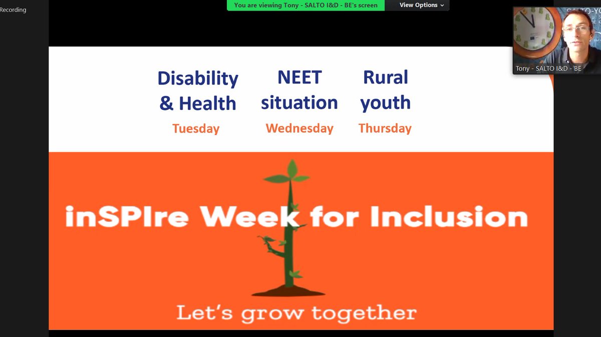 This morning kicks off the first workshop for the 'inSPIre Week for Inclusion' hosted by <a href="/Leargas/">Léargas</a> and @SALTOinclusion. The week will focus on thematic topics around the areas of Disability and Health, NEET Situation and Rural Youth.