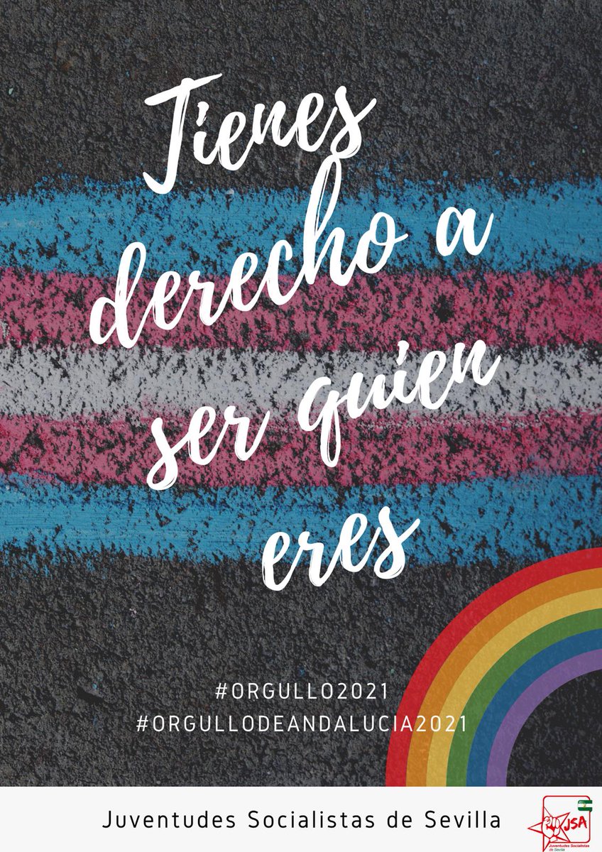 ❤🧡💛 TIENES DERECHO A SER QUIEN ERES 💚💙💜

Los derechos de las personas #trans también son derechos humanos

#28J
#OrgulloLGTBI 
#SeráLey
