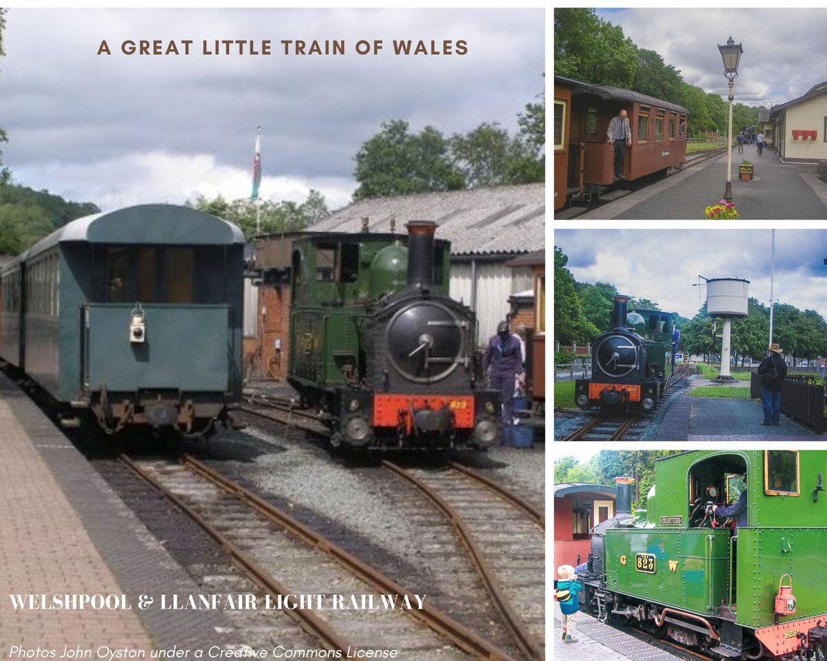 100daysout's tweet photo. The Welshpool &amp; Llanfair Light Railway @llanfairline is a 2 ft 6 in narrow gauge heritage railway starting from Welshpool The  8.5 miles route runs westwards from the town  via Castle Caereinion to the village of Llanfair Caereinion.

https://t.co/Ecg9PADL2j https://t.co/637LZwmsbc