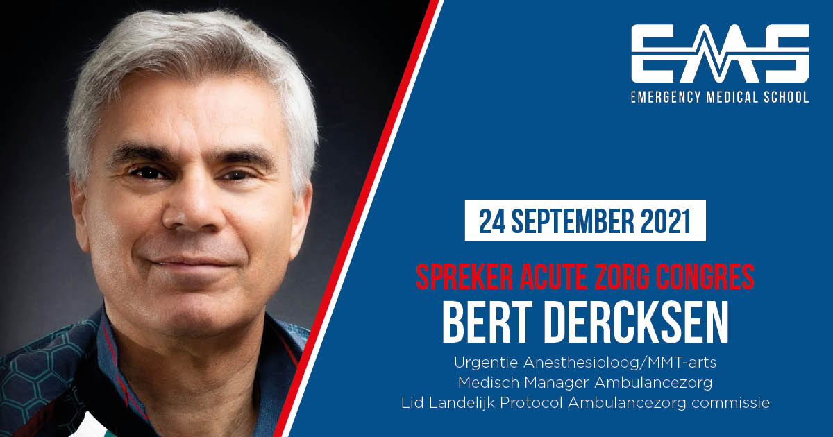 SPREKER 🎤💡 Urgentie Anesthesioloog/MMT-arts Bert Dercksen over de ontwikkeling van het SPART model. 
📣 Ben jij erbij? Bezoek het Acute Zorg Congres op 24 september 2021 te 's-Hertogenbosch. 𝙉𝙤𝙜 3 𝙙𝙖𝙜𝙚𝙣 𝙫𝙧𝙤𝙚𝙜𝙗𝙤𝙚𝙠𝙠𝙤𝙧𝙩𝙞𝙣𝙜!
acutezorgcongres.nl