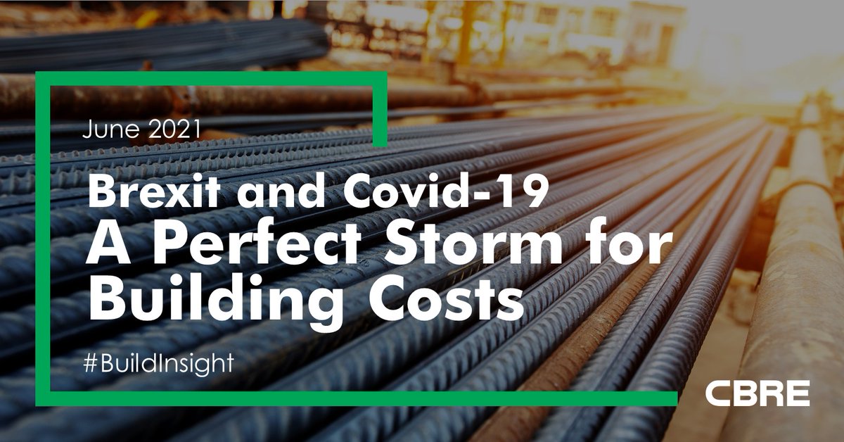 CBRE_UK's tweet photo. Everyone is talking about the spike in building material costs and the effects on the construction industry. This article delves into the impacts of Covid-19, Brexit, and the Suez blockage and the long-term implications. Read now: https://t.co/pghWPDNNCc #BuildInsight https://t.co/4ma6g0sjML