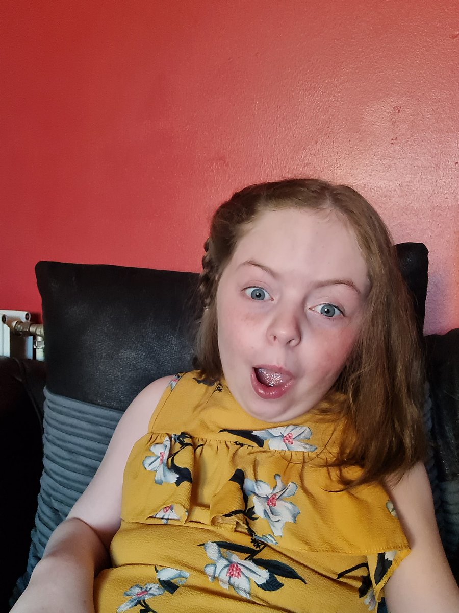 HannahMeIDD8P's tweet photo. The face you make when you are #seizure free for 2 weeks for the first time in over a year 💪
#SCN1B #InvDuDel8p #Epilepsy #EpilepsyKeto #Happy #Rare #UltraRare #WonkyGenes #RareGenes https://t.co/OTghIDn7Qr