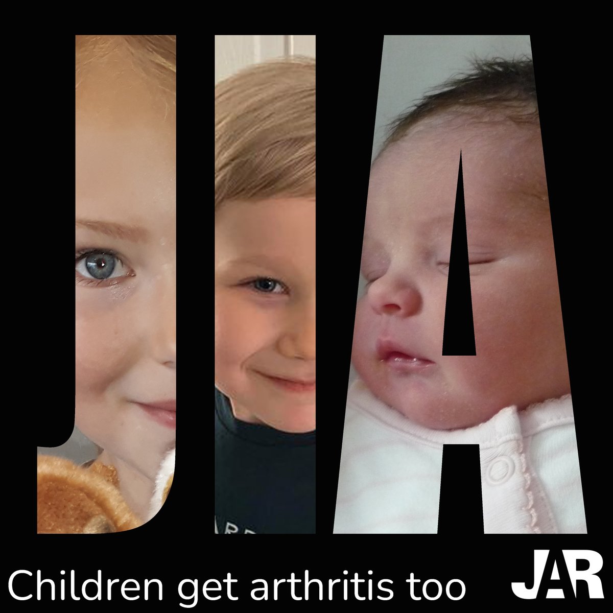 JIA stands for Juvenile Idiopathic Arthritis. Without prompt, effective treatment, it can lead to permanent damage to the joint. Raising awareness of #JIA is so important. Please #RT to help raise awareness of JIA. 
jarproject.org #childrengetarthritistoo #ThinkJIA