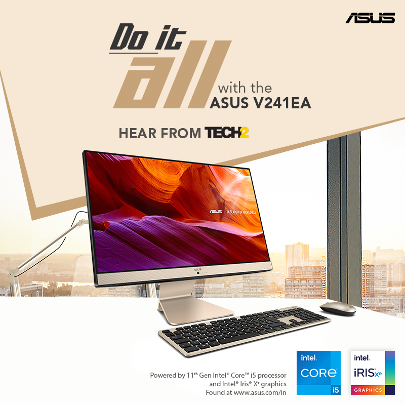 ASUSIndia's tweet photo. Experts at @tech2eets loved that the ASUS Vivo All-in-One PC V241EA can switch between PC and monitor modes at just the press of a button, enabling you to Do It All!
Know more: https://t.co/AduJgCU9NB
#ASUS #ASUSIndia #AllinOnePC #DoItAll #Intel #11thGen #ConsumerPC #HomePC https://t.co/RRazeKXGMo
