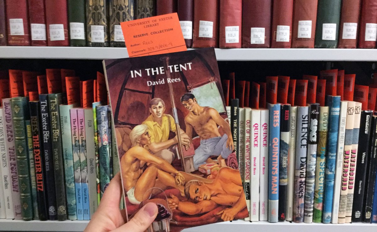 UoEHeritageColl's tweet image. We look after the archive &amp;amp; books of David Rees, a writer &amp;amp; former lecturer @UniofExeter. His novels 'Quintin's Man' (1976) &amp;amp; 'In the Tent' (1979) were amongst the first books for young adults in the UK to have central gay characters. #ExploreYourArchive #PrideMonth #ExeterPride