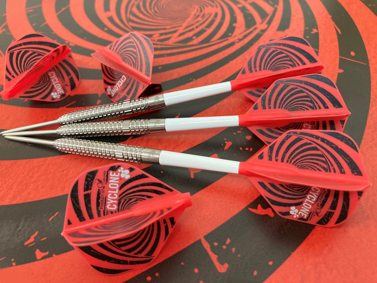 CosmoDartsInt's tweet photo. New products for June🎊
Mickey's actual setup! CYCLONE, Fit Shaft GEAR #5 Locked and Shape flights!
Fit Holder can hold any size Fit Flight and has 12 pretty colors!
Check with your Cosmo dealer for their availability today! #cosmodarts #mickeymansell #darts https://t.co/kBWSWfPo9g
