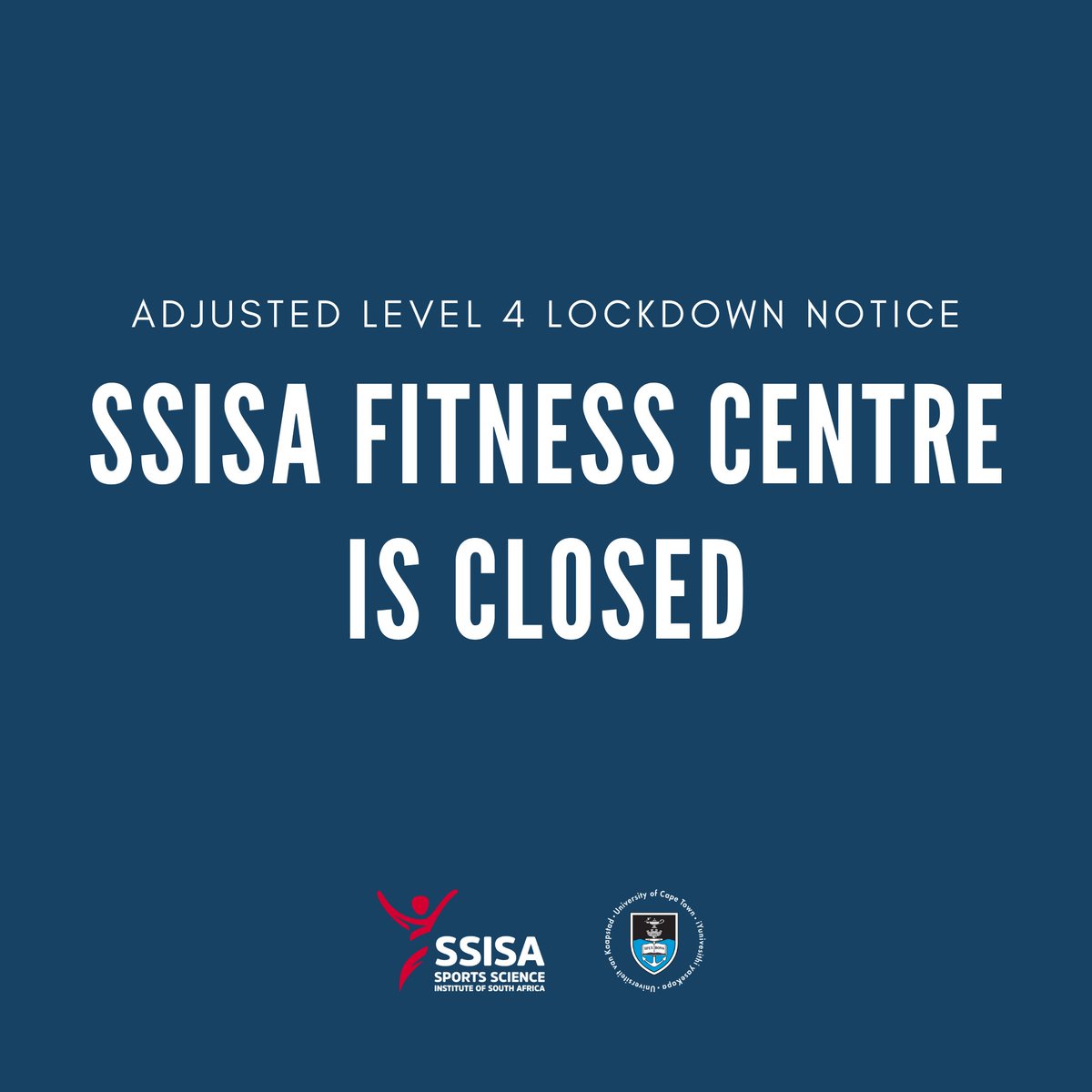 Sportscience_sa's tweet photo. Please note that the Biokinetics practice will remain open for 1-on-1 consultations and remember we have a variety of online exercise programmes on offer through the @ssisa_academy🚴 Keep an eye out for further communication. We hope to see you soon. Stay safe and keep moving! 😷 https://t.co/SACBfAo8Gz