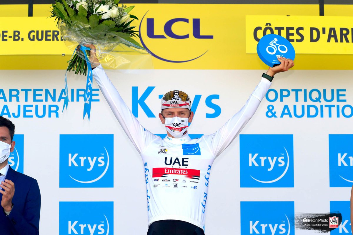 SFME_Mag's tweet photo. Pogačar retains white jersey in second stage of Tour de France

👉 https://t.co/VLLwgJJYOK https://t.co/PbXPrBfEB0