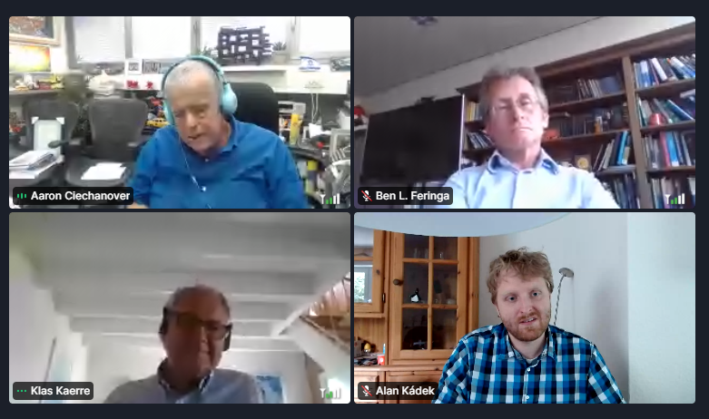 clarimise's tweet photo. Discutiendo sobre #NextGenerationMedicine escuchando a los Nobel Aaron Ciechanover y Ben Feringa @lindaunobel #LINO70 https://t.co/7auTopYt2W