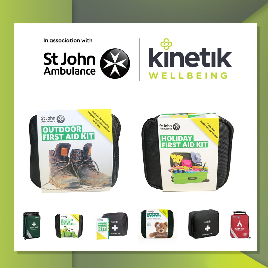Kinetik Wellbeing (@kinetikwb) on Twitter photo Our partnership with <a href="/stjohnambulance/">St John Ambulance England</a> continues! We've just launched the St John Ambulance page on our website. Find the first aid kit for you. kinetikwellbeing.com/sja-kits/ Our partnership with <a href="/stjohnambulance/">St John Ambulance England</a> continues! We've just launched the St John Ambulance page on our website. Find the first aid kit for you. kinetikwellbeing.com/sja-kits/