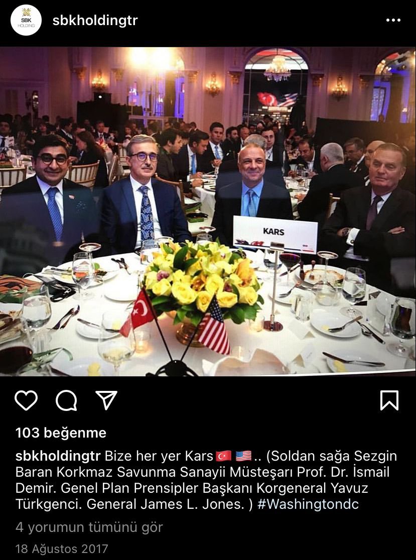 alimahir's tweet photo. Savunma Sanayi Başkanı İsmail Demir, Sezgin Baran Korkmaz, Korgeneral Yavuz Türkgenci bir davette beraberler…

Sezgin Baran Korkmaz’ın, savunma sanayii ile ne gibi bir ilgisi olabilir? Neden bu masada?

Size her yer Paramount Otel… https://t.co/mZNyyy4ZBx