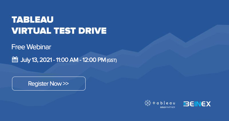 BeinexOfficial's tweet photo. Join us for our virtual #TableauTestDrive workshop and we will show you how to connect to your #data and #visualise your queries without writing a single line of code. #Register Now: https://t.co/dwMnvTvh2h #Beinex #FreeWebinar #TableauWebinar #TableauPartner #TableauGoldPartner https://t.co/FOODxJsgkE