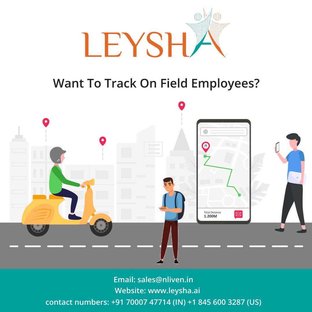 Employees? Visit 
leysha.ai/all-features/
Benefits Of Field Employee Tracking: 
• Real time information of work and orders.
• Promotes more transparency within the organization.
•
#livetracking #employeetracking #ai #artificialintelligence #businesses #Businessman