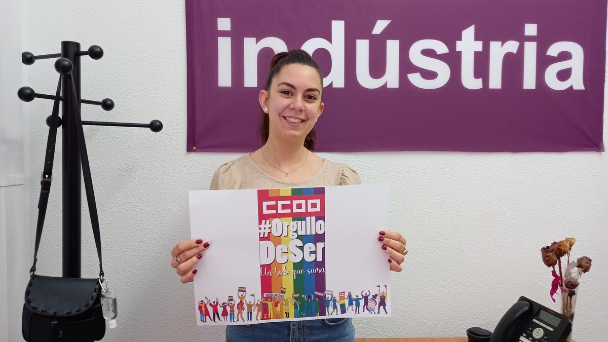 Desde el sindicato tenemos una cosa clara: no cesaremos en nuestra lucha para que las personas LGTBI+ reciban el mismo trato y tengan los mismos derechos y oportunidades. 🏳️‍🌈 #OrgulloDeSer