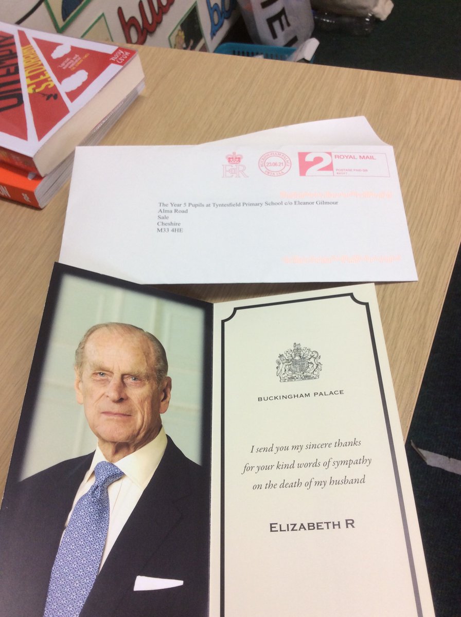 TyntesfieldGP's tweet photo. One of the proudest moments of my career...We received a card from Buckingham Palace to thank us for the cards 5GP sent to the Queen following the sad death of Prince Philip. We were all very excited to get a card from the Queen! @tyntesfield #buckinghampalace #royalfamily https://t.co/IqgD362tRz
