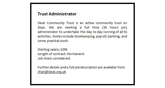 sleatcomtrust's tweet image. We are still looking for an Administrator (full-time permanent role). Please share if you know anyone who might be interested :)