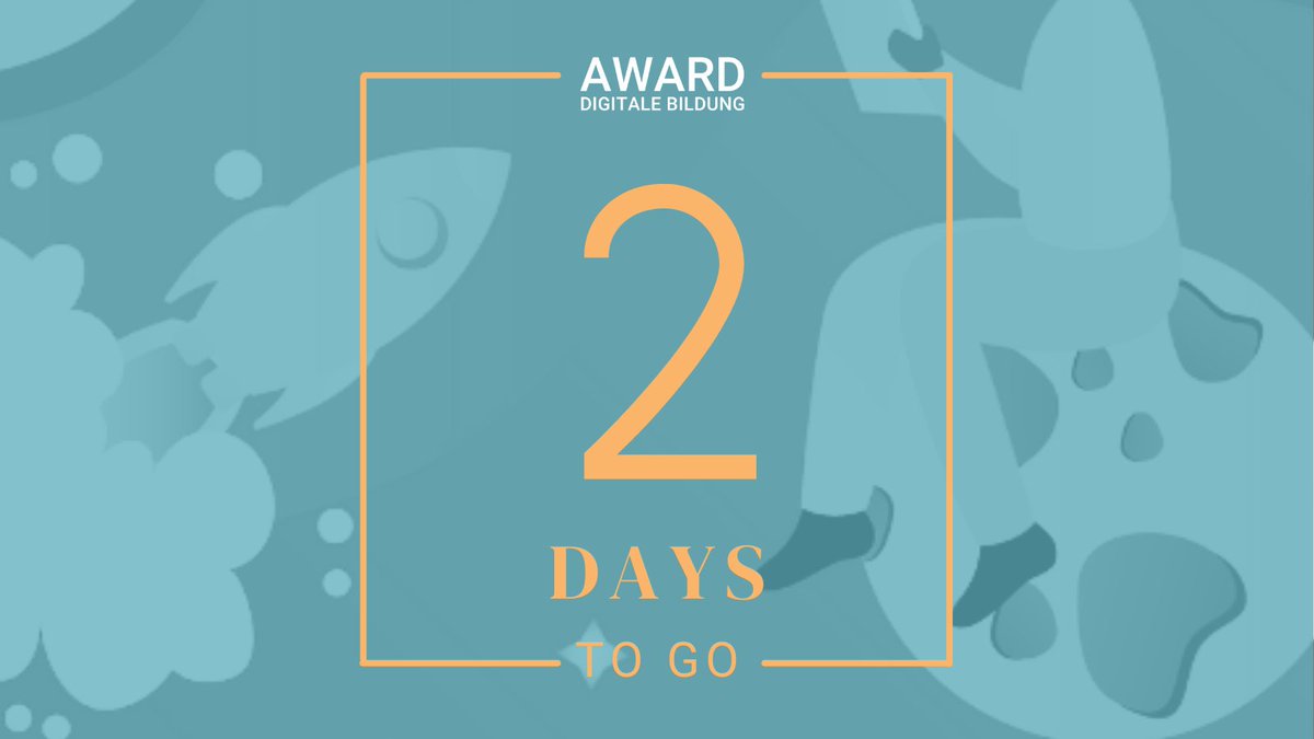 Analog war vorgestern! 

Noch zwei Tage lang könnt Ihr Eure Konzepte einreichen oder Euch nominieren lassen! #AwardDigitaleBildung
#twlz
award-digitale-bildung.de