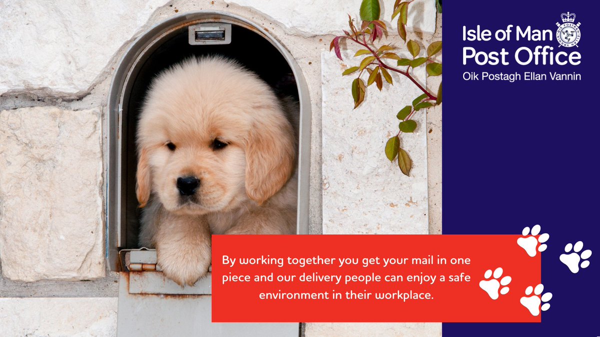 IOMPOSTOFFICE's tweet photo. 2/2
By raising awareness and working together we can make sure that neither our posties nor your dogs are stressed 🐕📦♥️
Visit https://t.co/xvcfA4WwaJ to find out more.
#dogawarenessweek #iompost https://t.co/zU4eOhvgL2