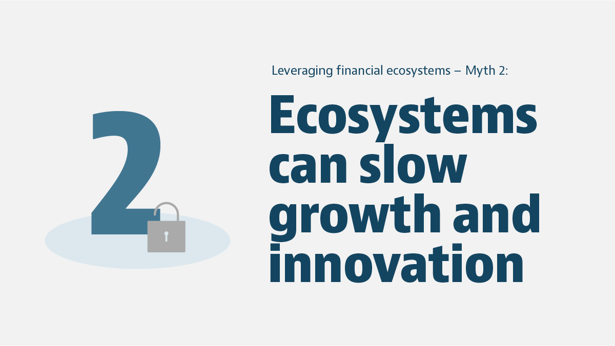 CREALOGIX's tweet photo. "Ecosystems can slow growth and innovation." 2nd myth about #financialecosystems. Read more about the reality in our latest blog where @RichardDratva debunks 5 myths about financial ecosystems 👉 https://t.co/bIz5ANdLB1 #digitalbanking #openbanking #digitaltransformation #fintech https://t.co/h7lMTlfd2D