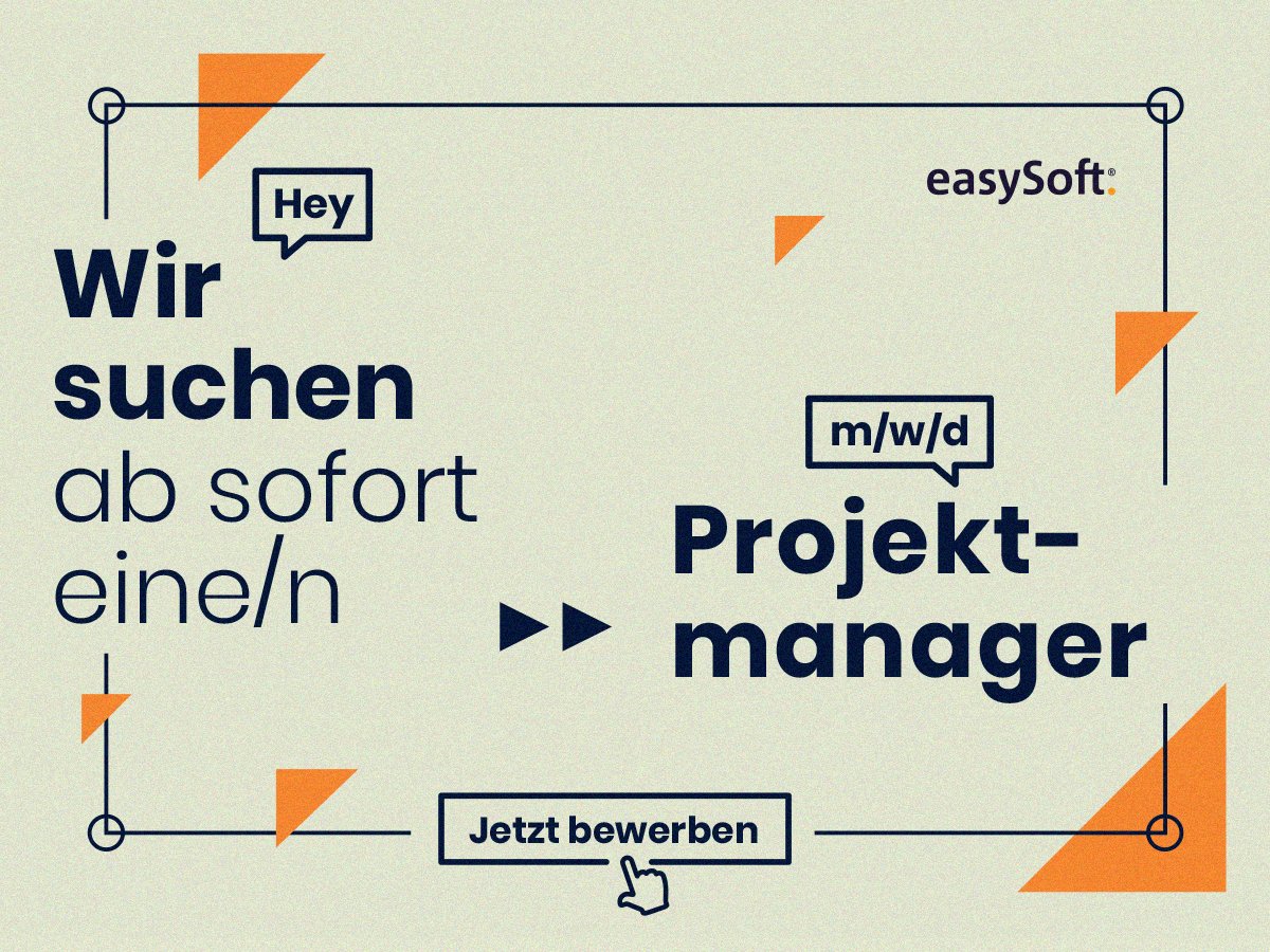 Für den Raum NRW/Niedersachsen suchen wir #Projektmanager, die unsere Kundenprojekte vor Ort und aus dem Homeoffice planen, steuern und überwachen. 

Alle Infos zur Stelle gibt's hier:
👉 easysoft.de/karriere

#job #projektmanagement #stellenangebot