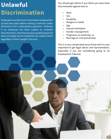 If you live in the South-East of Glasgow and need help with unlawful discrimination our specialist solicitors and advisors can provide free advice and representation. Contact us on 01416340313 or CLICK  here.  <a href="/CastlemilkLaw/">Castlemilk Law & Money Advice Centre</a> @goodthingsfdn