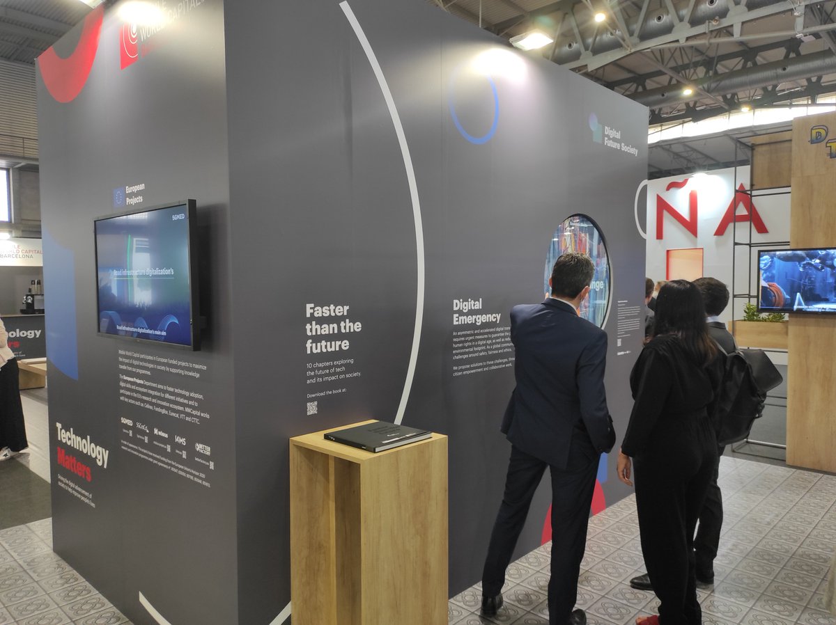 DFS_MWC's tweet photo. 👀 Excited for the kick off of #MWC21!
👉 You can find us at our stand, where we have an exhibition of the winning pictures from our photo contest, alongside copies of our #DFSbook ‘Faster than the Future’, and many more surprises.
See you there❗️
#digitalfuturesociety https://t.co/I4Cc337cR1