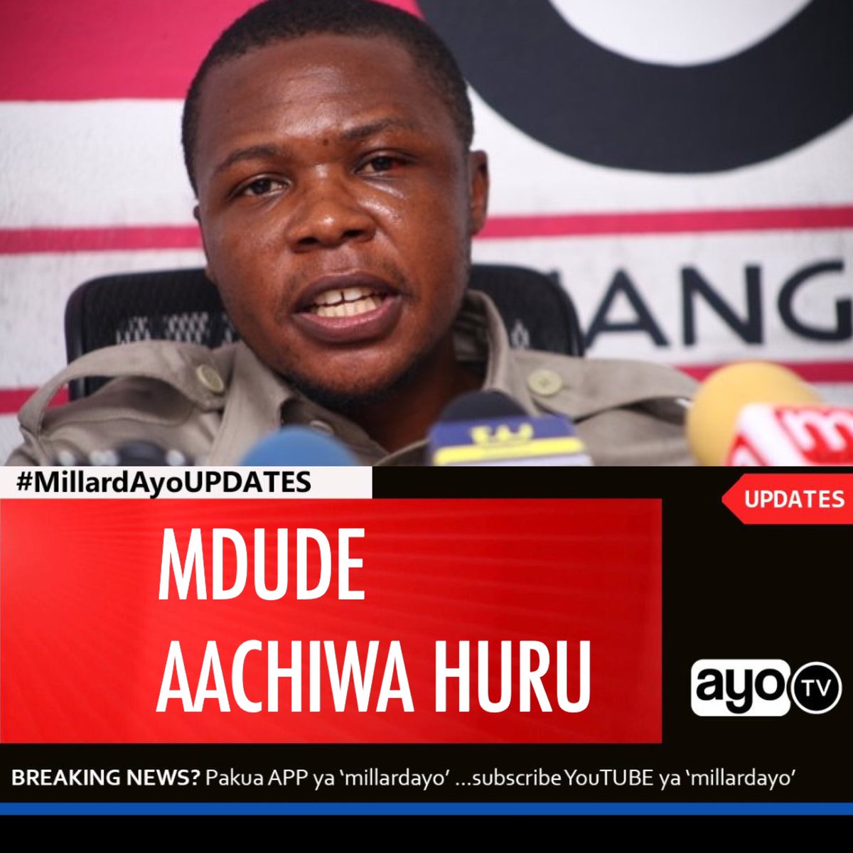 #BREAKING: Mahakama Kuu Kanda ya Mbeya imemuachia huru Kada wa CHADEMA Mdude Nyagali aliyekuwa akikabiliwa na shtaka la kusafirisha dawa za kulevya.
#MillardAyoMAHAKAMANI