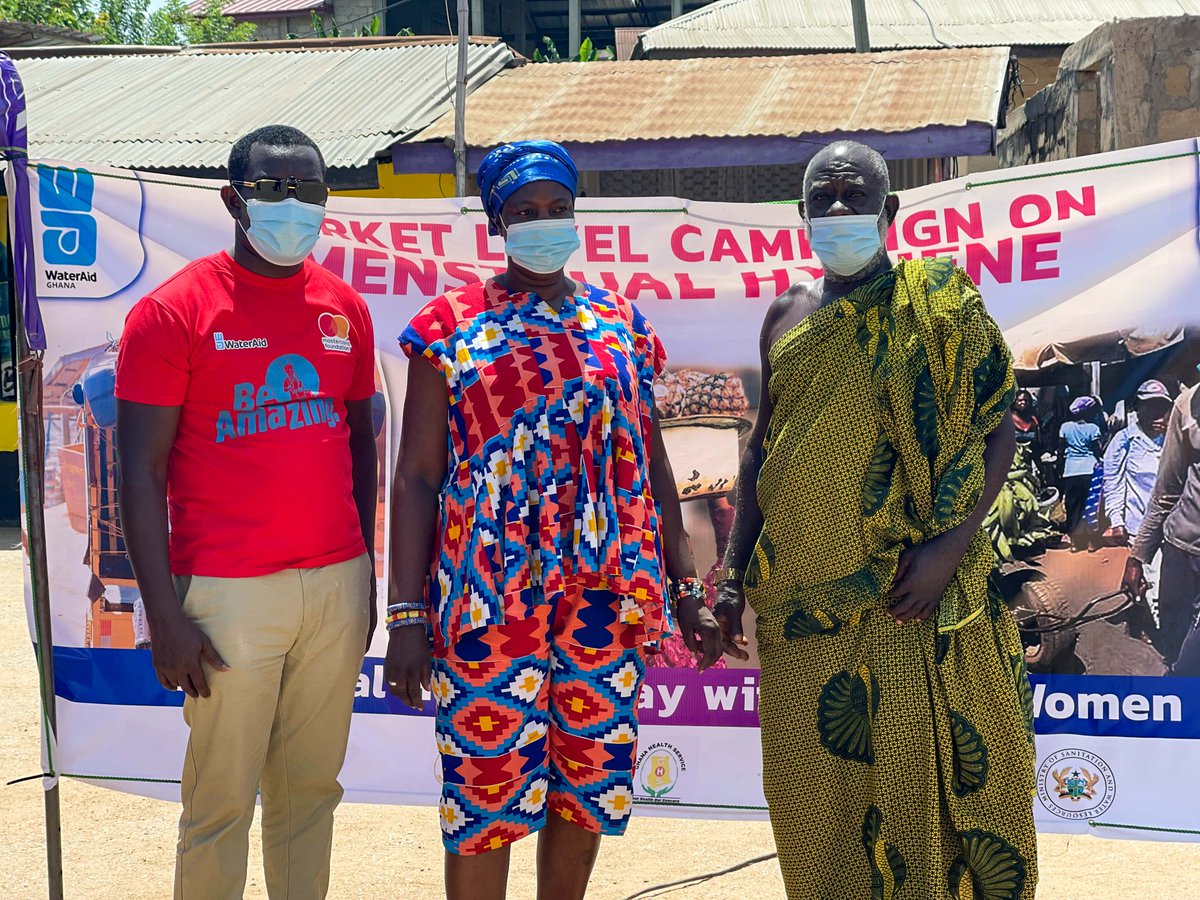 WaterAid_Ghana's tweet photo. WaterAid undertook the Market Level Campaign on Menstrual Hygiene Day at Adawso. Experience the entire event in pictures here: https://t.co/j6NvONrtZo
#SHBCC #Mastercardfoundation #WateraidGhana #WAG #WAUK #MOI #MOH #CCC https://t.co/SDBy87KxWl